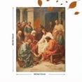 thumbnail image 3 of Qisvanset Jesus Christ Religious Washing Feet Canvas Wall Art 15.75x11.81 Inches, 3 of 8