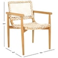 thumbnail image 3 of SAFAVIEH Sianna Accent Chairs, Natural/White (22.8 in. W x 23.4 in. D x 32.9 in. H), 3 of 13