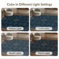 thumbnail image 7 of ODIKA 4'x6' Washable Area Rug Gothic Repeating Feline Motif Phase Arch Mystical Goth Minimalist Refined for Home Office, Under Desk, Non-Slip Chair-Friendly, Flatwoven, 7 of 7