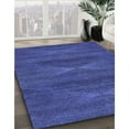 thumbnail image 3 of Ahgly Company Machine Washable Indoor Square Transitional Cobalt Blue Area Rugs, 7' Square, 3 of 7