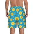 thumbnail image 3 of Naloa Bee Sunflower Men's Beach Shorts, Surfing shorts, Swim trunks, Quick Dry Swim Trunks for Surfing Beach Fun - XX-Large, 3 of 9
