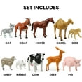 thumbnail image 6 of Beverly Hills Doll Collection Farm Animal Toys Set of 10, Moveable Joints Large Toy Farm Animals for Toddlers, Plastic Animal Figures, Realistic Animal Figurines for Kids, 6 of 7