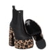 thumbnail image 4 of Botín Chunky De Plataforma Sinaloa Para Mujer Piel Sintético Animal Print Negro, 4 of 5
