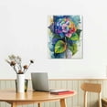 thumbnail image 3 of JEUXUS  Canvas Wall Art Watercolor Hydrangea Flower Paintings Wall Art Canvas Artwork Art Paintings for Aesthetic Room, Bedroom, Living Room Wall Decor Without Frame, 3 of 5
