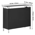 thumbnail image 4 of KFFKFF Collapsible Mobile Bar Table, Display Stand for Indoor and Outdoor Events, Gatherings, Picnics, Showcases, Comes with Transport Bag, Storage Rack and Dark Drape, 4 of 9