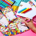 thumbnail image 7 of 60 Pieces 30 Pack Birthday Party Invitations with Envelopes Bulk Colorful Building Block Party Invitation Kids Stacking Bricks Invite Card Set for Girls Boy Decorations Supplies (Building Block), 7 of 7