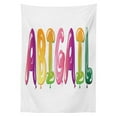 thumbnail image 3 of Ambesonne Abigail Tablecloth Rectangular Table Cover, Father's Joy Girl Name, 52"x70", Multicolor, 3 of 4
