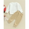 thumbnail image 5 of Elippeo Valentine´s Day Boys 2pcs Outfits 6M 12M 18M 24M 3Y Letter Print Toddler Long Sleeve Sweatshirt and Elastic Casual Pants Suit, 5 of 9