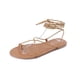 thumbnail image 5 of Sandalias planas para mujer con tiras cruzadas, sandalias romanas sencillas de verano para mujer, zapatos de playa para mujer, 5 of 5