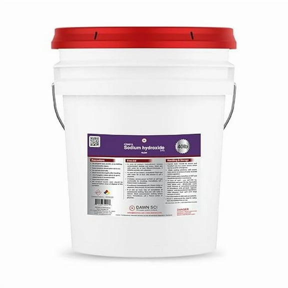 DAWN SCI Multi Purpose Sodium Hydroxide Pool Chemicals, 40 lbs