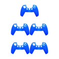 thumbnail image 3 of Methold Reemplazo de la cubierta protectora de la manija de la caja del controlador de juego de silicona para 5 PS5, azul Azul 5piezas, 3 of 4
