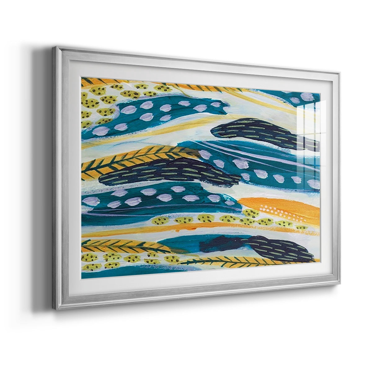 Feathery IV Premium Framed Print - Ready to Hang