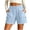 Light Blue Shorts Women, variant on Pxxlle Cotton Shorts for Women with Pockets Lightweight Elastic Waisted Shorts Casual Summer Beach Vacation Clothes Gray L