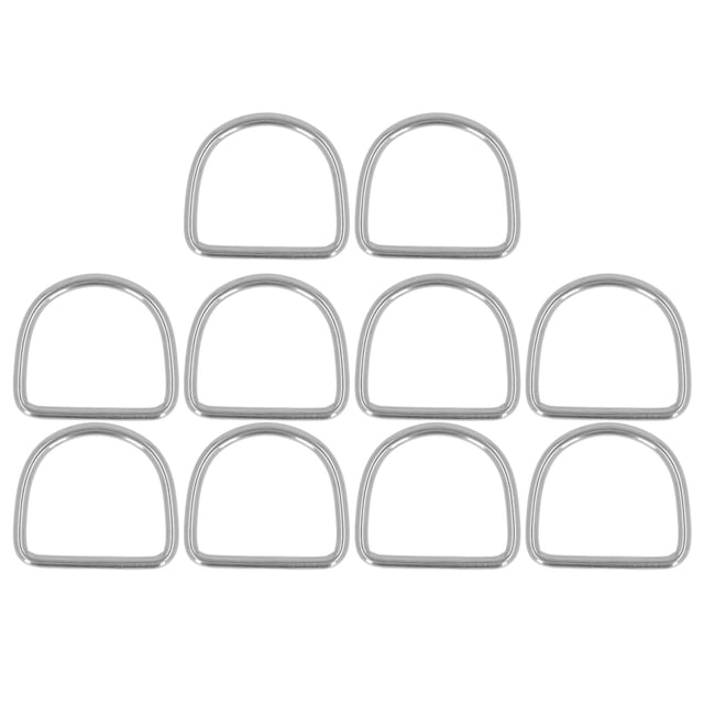 Hardware D Ring Buckle,10PCS D Ring Buckles D Ring Hooks Stainless Steel D Rings Time-Tested Durability