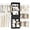 Black, variant on Besiost Closet System, 4-8 FT Closet Organizer Systems with 2 Wooden Drawers and 5 Hanging Rods, Can Fit 60 to 96 inch Walk-in Closet System, Black