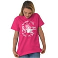 thumbnail image 5 of Breast Cancer Betty Boop For The Cure Women's Graphic T Shirt Tees Brisco Brands X, 5 of 5