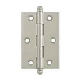 thumbnail image 2 of Deltana CH3020U14 3 x 2 in. Hinge with Ball Tips, Bright Nickel - Solid, 2 of 2
