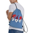 thumbnail image 4 of Yiaed 4th of July Gnomes Print Drawstring Bags Drawstring Backpack Bulk String Back Pack Gym Sport Bag-Medium, 4 of 5