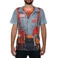 thumbnail image 2 of Faux Real F118477 Plumber Costume-XXL, 2 of 3