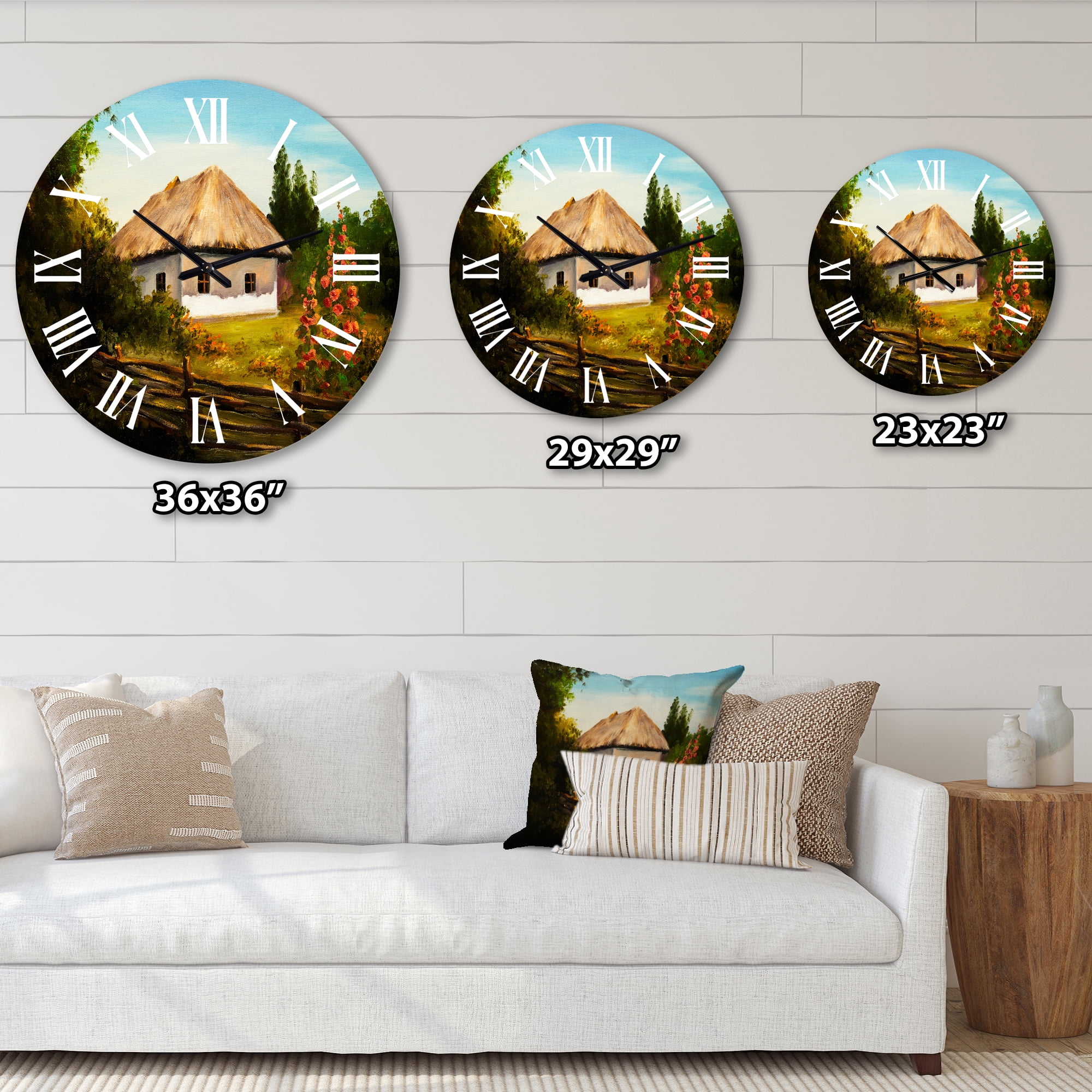 Designart 1 in Traditional Wall Clock