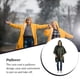 thumbnail image 4 of Yuarrent Chubasquero Unisex senderismo Camping Poncho con capucha impermeable a prueba de viento impermeable Camping ropa impermeable cubierta de lluvia Paraguas de lluvia Verde Yuarrent HA067073-05, 4 of 6