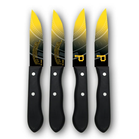 Pittsburgh Pirates Woodrow 4-Piece Stainless Steel Steak Knife Set - No Size