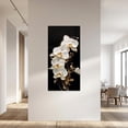 thumbnail image 3 of Hieng Orchids Wall Art 3 Pieces Black and White Elegant Flowers Painting Zen Floral Canvas Prints Vertical Pictures Bathroom Home Decor Unframed, 3 of 6