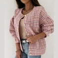 thumbnail image 4 of IROINNID Womens Cardigans Long Sleeve Print Cardigan Autumn Coat Blouse Top,Pink, 4 of 9