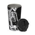 thumbnail image 2 of KLL Vintage Black white Plant skull Pattern Stainless Steel Vacuum Insulated Tumbler - Carry Insulated Coffee Mug - Reusable Insulated Cold Brew Iced Coffee Cup Thermos, 2 of 8