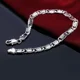 thumbnail image 1 of Exquisita cadena de Plata de Ley 925 de 10mm para hombres y mujeres, pulsera de boda Noble, abalorio de moda, bonito regalo de cumpleaños para boda, 1 of 2