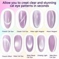 thumbnail image 4 of CHENjy Cat Eye Magnet for Nails Rotating Multifunctional Tool with U Shaped Magnet for Beginners Home DIY Design Nail Art Supplies White, 4 of 7