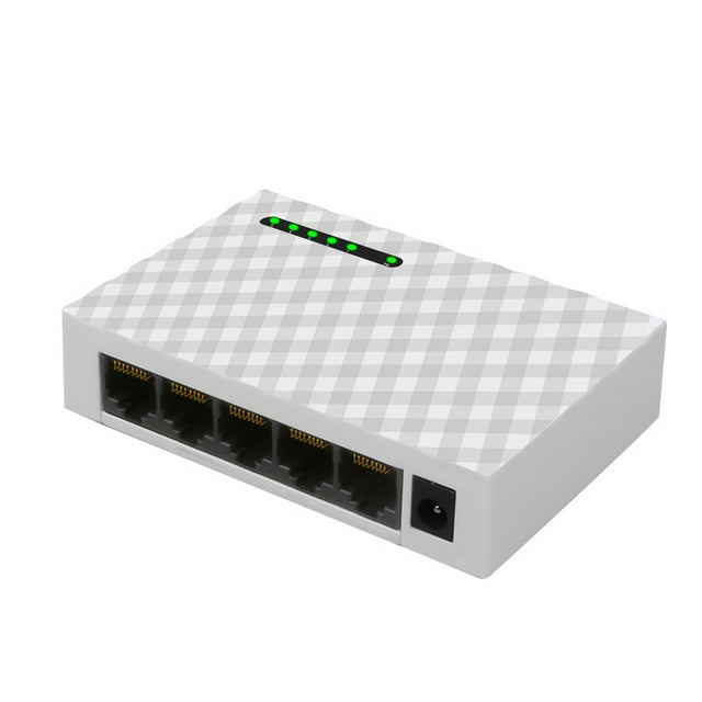 Conmutador De Red De 5 Puertos Con Conmutador De Red Gigabit 10/100/1000Mbps Fast Ethernet Switch Yuarrent EL011180-00