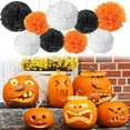 thumbnail image 4 of 9Pcs  Halloween Handmade Bunting Tissue Paper Flower Wedding Party Decor, 4 of 10