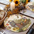 thumbnail image 6 of Birdhouse Round Braided Placemats Set of 8, Country Farmhouse Bird Sunflowers Berry Pumpkin Maple Leaf Heat Insulation Place Mats Washable Non-Slip Table Mats for Kitchen Dining Party, 15 Inches, 6 of 9