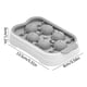 thumbnail image 2 of Mini bandeja para cubitos de hielo con tapa - Silicona de grado alimentario, prensa y cubierta de 14 cubos, fácil de demoldar para cocina, moldes de chocolate y mermelada, 2 of 2