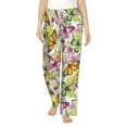 thumbnail image 2 of Lsque Butterflies2 Print Women's Pajama Pants, Lounge Pant - Comfortable Home Wear,Elastic Waistband, Stylish Design-X-Large, 2 of 9