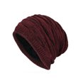 thumbnail image 2 of Dengjunhu Winter Knit Beanie Hats for Men, Plush Lined Chunky Cap Soft Stretch Cable Knit Warm Slouchy Beanie Hat, 2 of 7