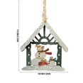 thumbnail image 3 of Eolstice Christmas Wooden Tree Ornaments, Rustic Hanging Wood Decorations, Festive Xmas Pendants, Handmade Vintage Accents, Home Christmas Decoration, 3 of 7