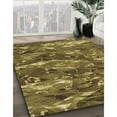 thumbnail image 3 of Ahgly Company Machine Washable Indoor Square Transitional Caramel Brown Area Rugs, 4' Square, 3 of 7