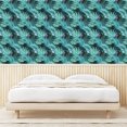 thumbnail image 3 of Ambesonne Tropical Peel & Stick Wallpaper for Home, Exotic Leaves Hand-Drawn, 13"x100", Seafoam and Pale Blue, 3 of 5