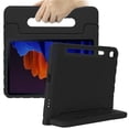thumbnail image 2 of Handle Case for Samsung Galaxy Tab S7 FE 12.4 Inch (SM-T730/T736B) & Galaxy Tab S7 Plus 12.4" (SM-T970) Tablet, Kids Proof Protective Portable Durable Lightweight Stand Rugged Cover Case(Black), 2 of 6