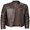 Brown, variant on Mens Vintage Cafe Racer Motorcycle Biker Leather Jacket Hipple Rock Faux Leather Coat Lightweight Plus Size Outerwear
