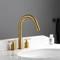 thumbnail image 4 of Pemberly Row Widespread Brushed Gold Bathroom Basin Sink Faucet, 4 of 8