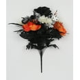 thumbnail image 5 of Mainstays 20.25'' Artificial Floral White Zinnia Bouquet.Orange,White,Black,Decoration for Indoor Use Only., 5 of 5