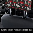 thumbnail image 6 of 2 PCS Car Headrest Cover, Red Mushrooms print Soft Car Seat Head Rest Cover Protector Interior Car Accessories Seat Covers for Cars Truck Auto Only Covers, 6 of 8