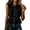 Black, variant on Women's Plus Size Tank Top Peasant Blouse Vacation Summer Camisole Summer Ruffle Short Sleeve Tops Summer Sleeveless Linen Top Boho Vacation Summer Tops Camisole Gauze Shirts for Women