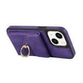 thumbnail image 3 of for iPhone 15 Plus Case Wallet, with PU Leather Detachable Card Holder Compatible with Magsafe, Durable Protection Magnetic Phone Case with Ring Kickstand for iPhone 15 Plus, Purple, 3 of 7