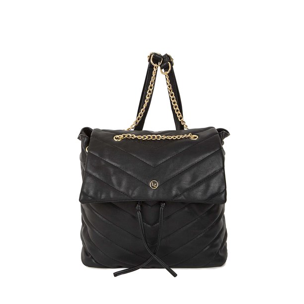 Mochila Acolchada con Jareta color Negro Lucentzza 5BLZV20300