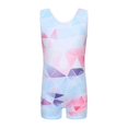 thumbnail image 3 of Ruyang Girls Sleeveless Gymnastics Unitard Print High Elastic Full‑Coverage One‑Piece Athletic Dance Suit Kids Sports Clothes, 3 of 4