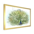 thumbnail image 2 of Designart 'Dancing Peacock Bird' Traditional Framed Art Print, 2 of 4